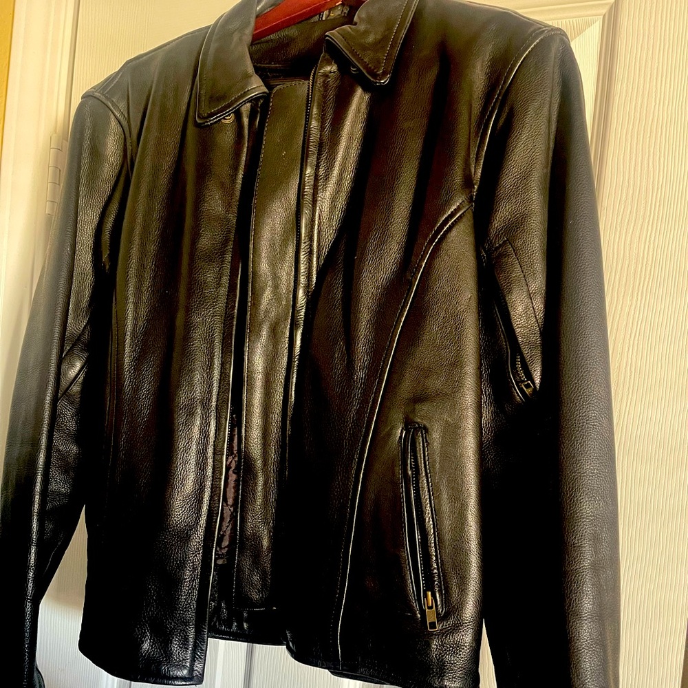 Unik Midnight Black Leather Jacket